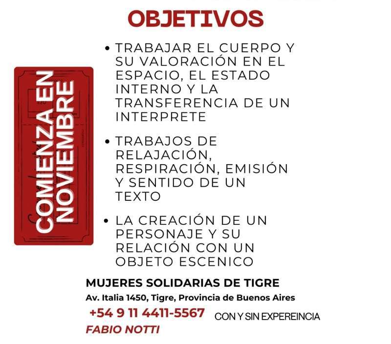Seminario intensivo de teatro