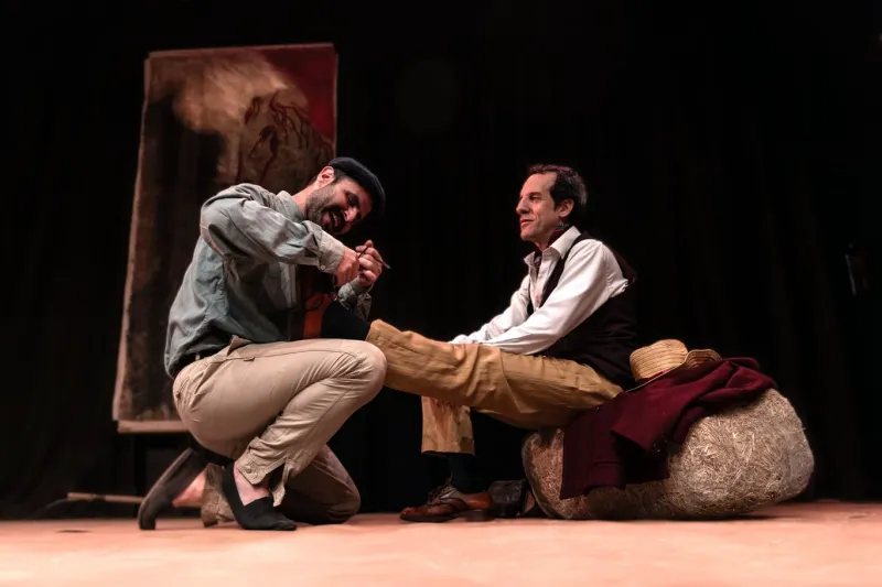 escena de la obra de teatro Yunta