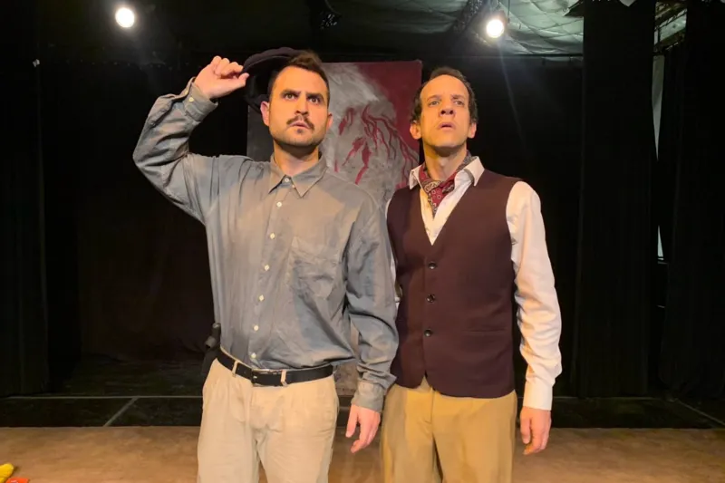 escena de la obra de teatro Yunta