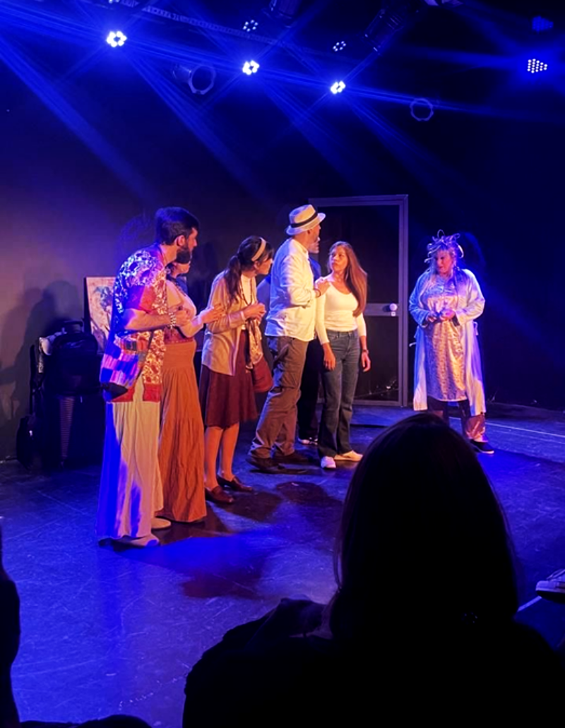 Escena de la obra de teatro El apagon