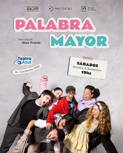banner de la obra de teatro Palabra mayor