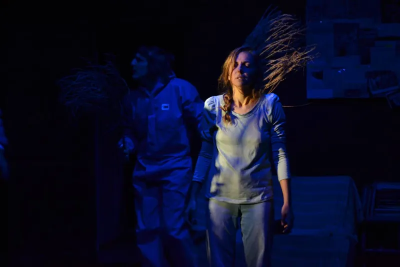 escena de la obra de teatro La diosa salvaje